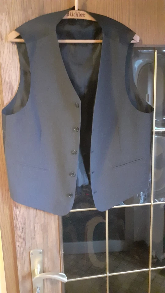 Herren Sakko mit Weste,dunkelgrau, Gr 94.canda,pflegeleicht - Bild 4 von 4