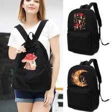 Zaino retrò funghi zaino scuola college viaggio laptop borsa tela