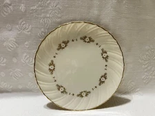 Lenox “GOLDEN WOOD” Gold&White Floral Sprays/Gold Trim-7.75”Salad/Dessert Plate