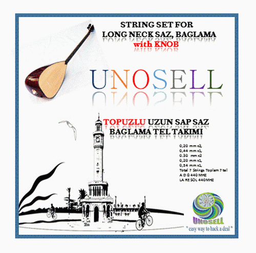 String Set With Knob For  Long Neck Saz  0.20mm - Picture 7 of 7