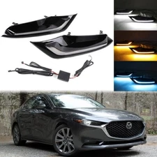 For Mazda 3 Sedan 2019-2025 DRL 3 Color LED Daytime Running Light Lamp w/ Turn