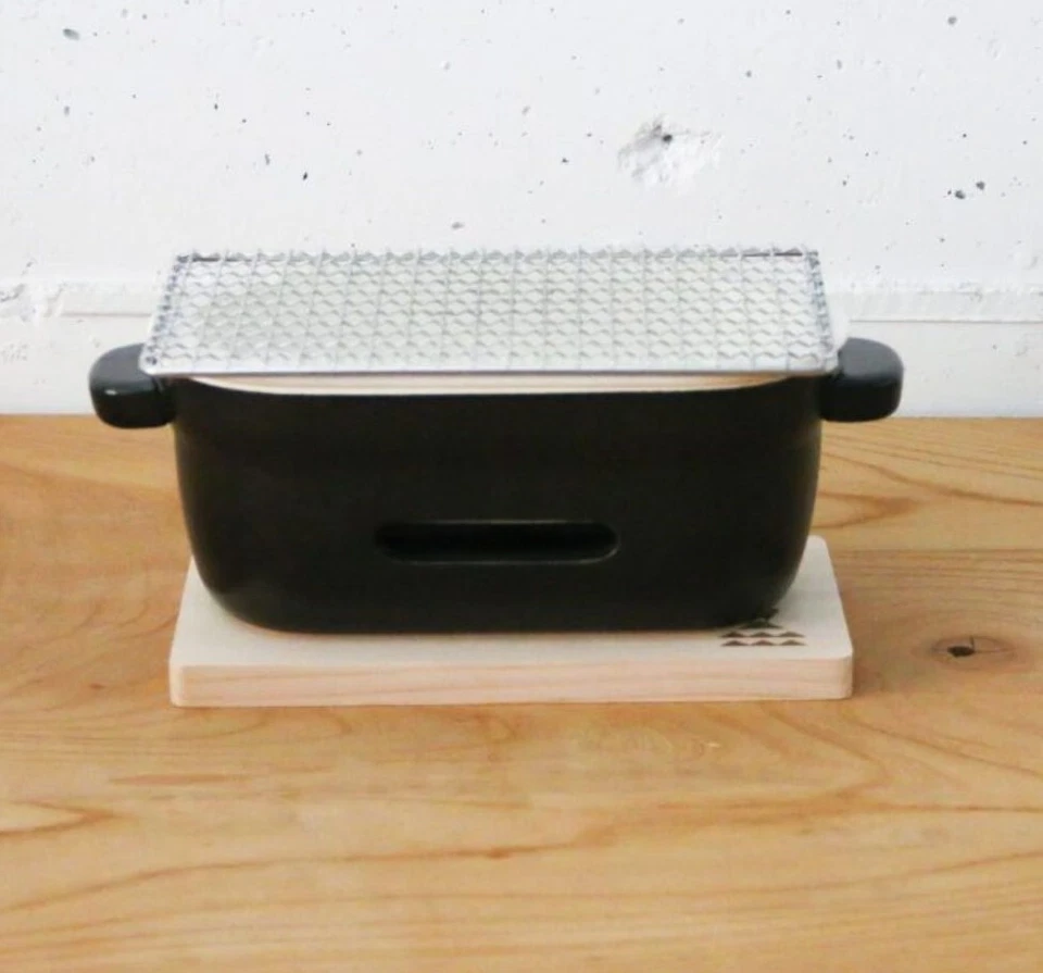 Японский гриль HIBACHI KAMOSHIKA угольная водяная печь банка керамика бездымная - Изображение 3 из 4