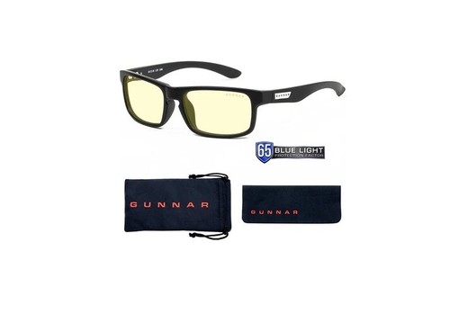 Gunnar Optiks ENI-00101 ENIGMA onyx FRAME amber LENS - Eyeglasses - Picture 4 of 5