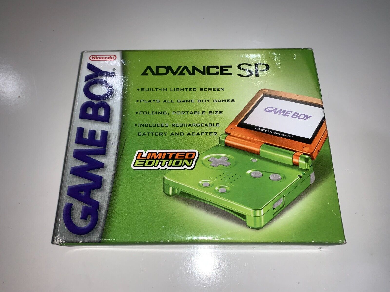 Nintendo Game Boy Advance SP GBA Game Boy SP Achamo Orange Pokemon Limited  with Box, Tested Good Condition, RARE 