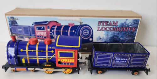 Locomotive à vapeur MS 464 Wind Up style vintage jouet en étain en boîte  - Photo 1/9