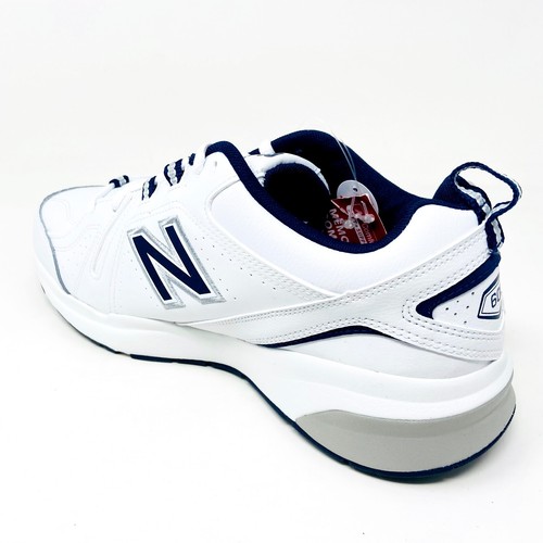 New Balance 608 White Navy Mens Casual Comfort Training Shoes MX608V5