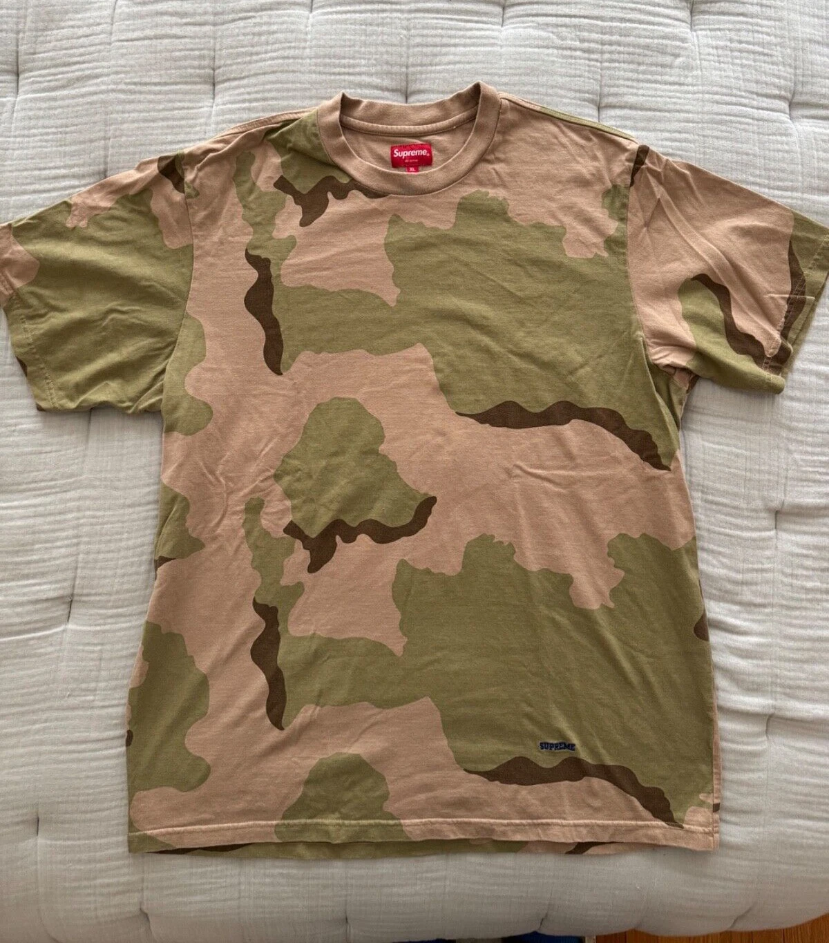 T shirt Supreme University F/W 2019 Desert Camo Homme X Large Bon État
