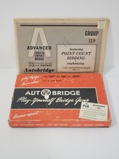 Vintage 1959 AUTO BRIDGE Play Yourself Bridge Game w/ Advanced Cards Game