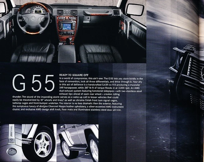 2004 Mercedes Benz AMG 32-page BIG Brochure Catalog E55 C32 S55 SL55 G55 CL55 - Imagem 3 de 4