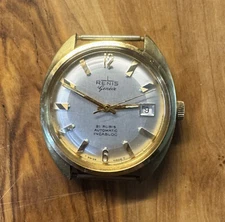 RENIS Geneve 21 Rubis Incabloc Gold Plate WaterResistant Gents Watch