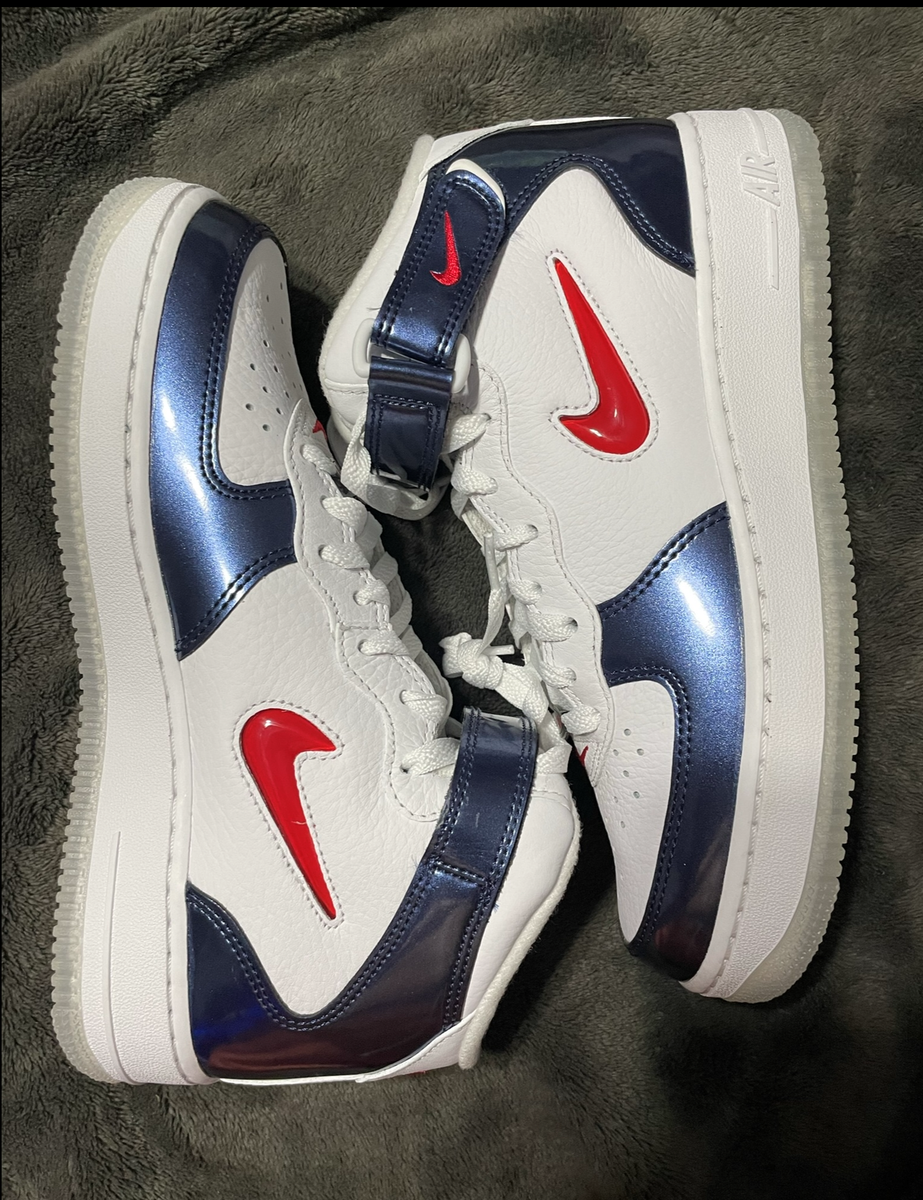 New Nike Air Force Mid QS Independence Day Size (DH5623-101)