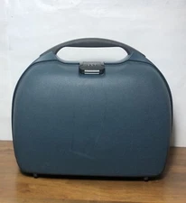 Samsonite Epsilon Train Beauty Travel Case Black Hard Shell Combination lock EUC