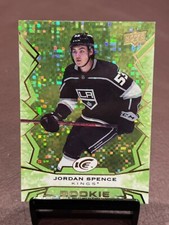 2022-23 UD Upper Deck ICE - JORDAN SPENCE *Green Parallel Rookie RC!* 🔥
