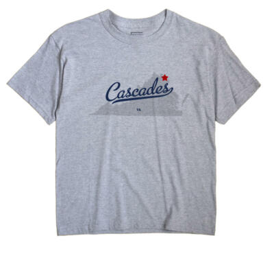 Cascades Virginia VA T-Shirt MAP