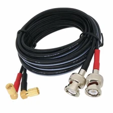 Dual Cable BNC to 10-32 Microdo 90° RA M/M 2FT~10M For Ultrasonic Flaw Detector