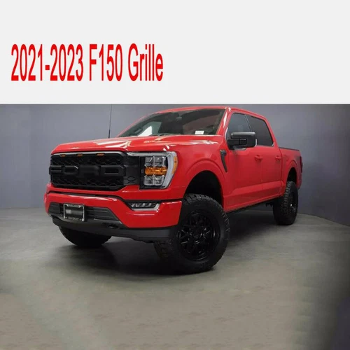 Grill For 2021-2023 F150 Black Front Bumper Grille Grill Style W/LED - Picture 5 of 5