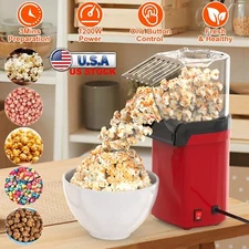 1200W Hot Air Popcorn Popper Maker Machine with Measuring Cup / Butter Melter