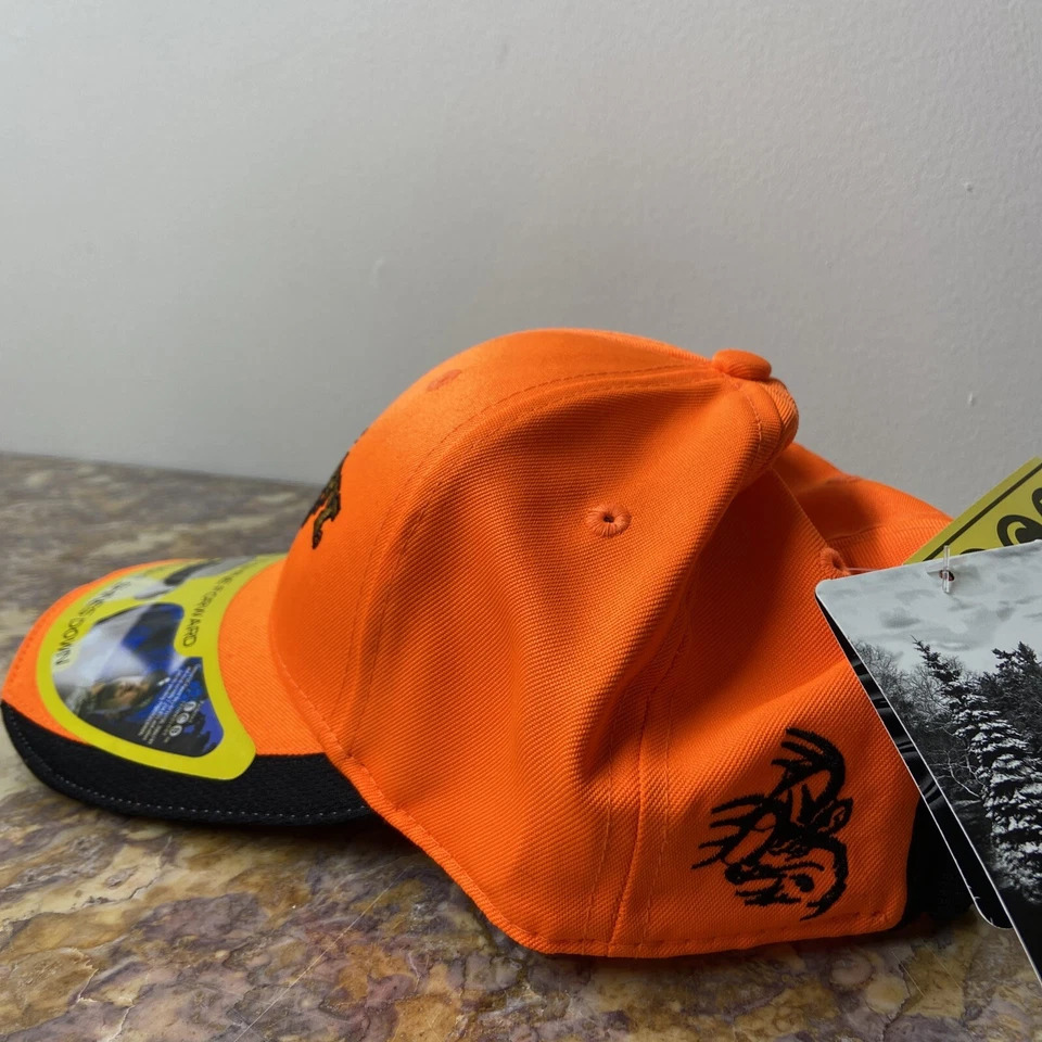 `LEGENDARY WHITETAILS TRAILBLAZER HIBEAM CAP HUNTER ORANGE VISOR LIGHTS NEW - Image 4 of 4