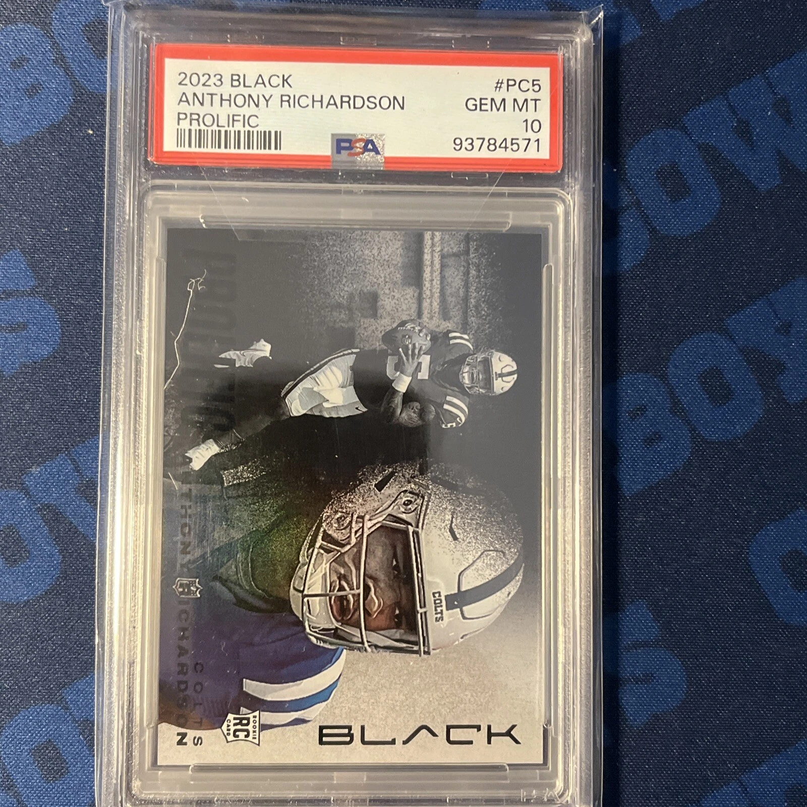 Anthony Richardson Panini Black Prolific #PC5 Base