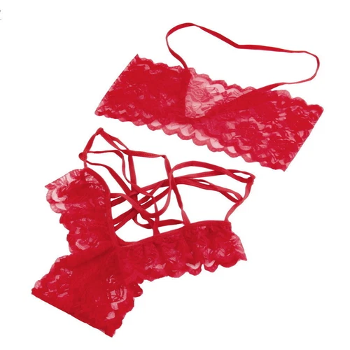 Rot Sexy Unterwäsche Spitze Negligee Babydoll Teddy Dessous BH Tanga Set Geschenk - Bild 8 von 84