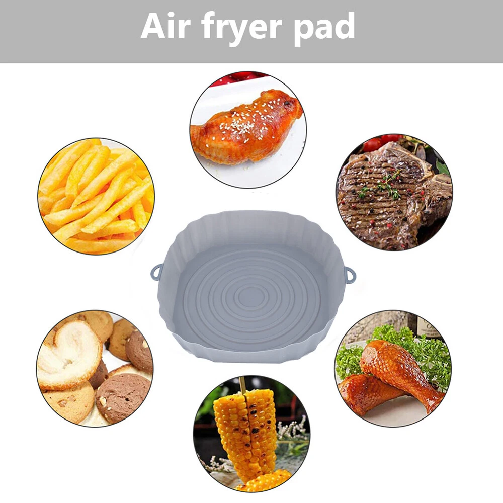 Air Fryer Mat Silicone Pot Grill Pan Pizza Chicken Grill Pan Kitchen Accessories Air Fryer Mat Silicone Pot Grill Pan Pizza Chicken Grill Pan Kitchen Accessories