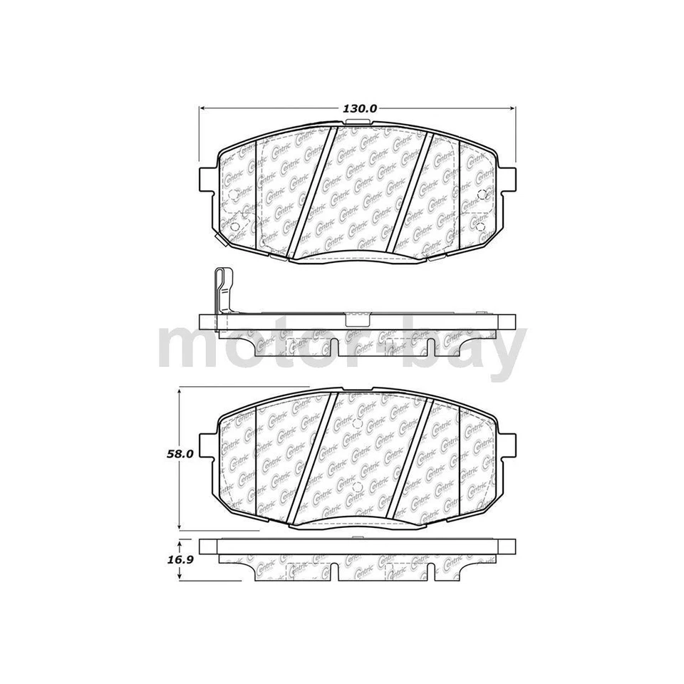 Pastillas de freno delanteras traseras de cerámica para Kia Forte Koup 2010 2011 2012 2013 Foto 2 de 4