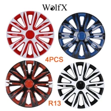 4PCS 13" Wheel Covers Snap On Full HubCaps For Truck SUV R13 Tire & Steel Rim 