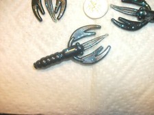 50-2"-CRAWFISH-CRAPPIE-BASS-PANFISH-scent-grubs-jig trailer-mud bug-crawdad-lure