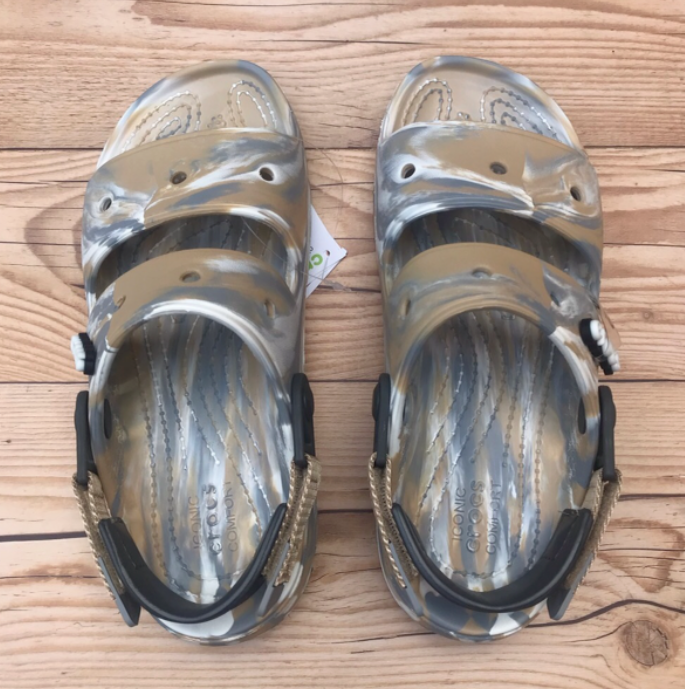 Crocs All Terrain Marbled Sandal Chai/Multi Select-a-Size | eBay display picture 3
