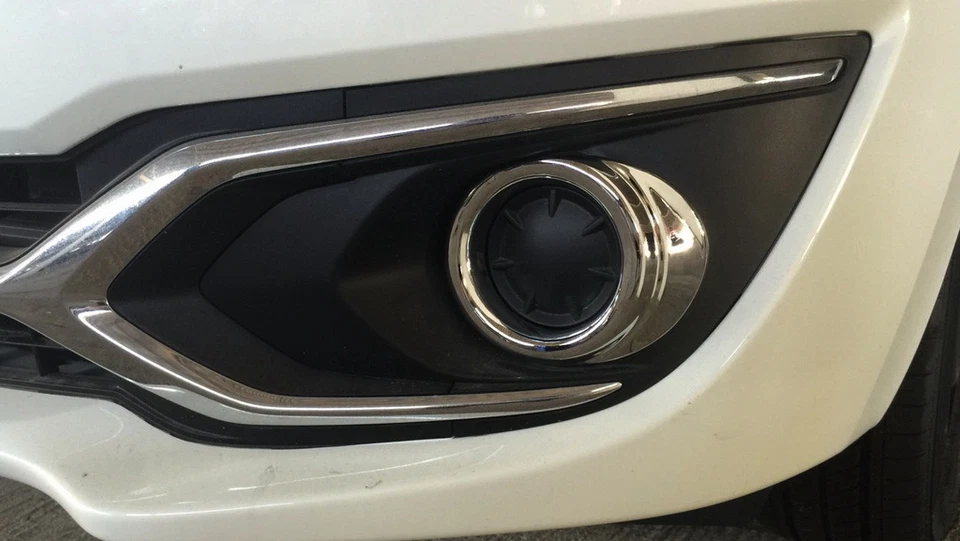 Fog Lamp Light Cover Chrome Trim 2 Pc For Mitsubishi Space Star Mirage 2016 - 17 - Image 2 of 3