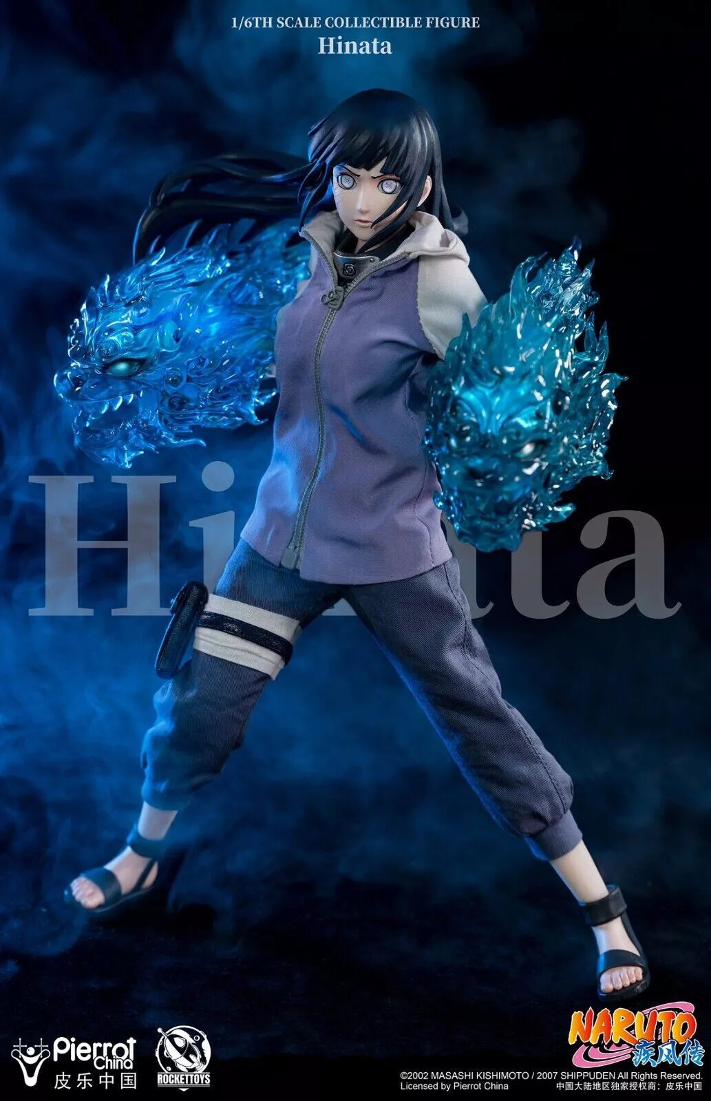 IN STOCK New RocketToys ROC-006 1/6 Shippūden Hinata Hyuga Action Figure