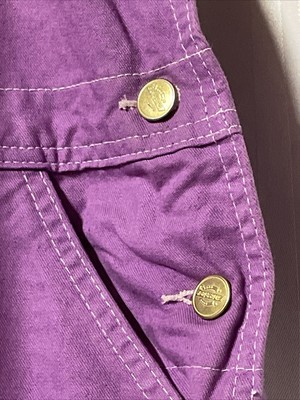 Dickies Purple Dyed Overalls Cotton 50 x 32 Measured Size