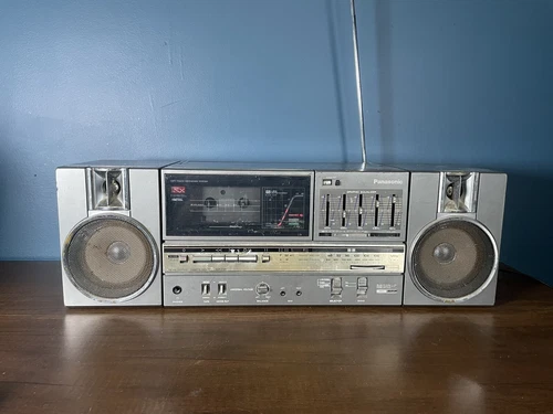 Vintage Panasonic RX-C45 AM/FM Metal Cassette Retro Boombox 80's Works