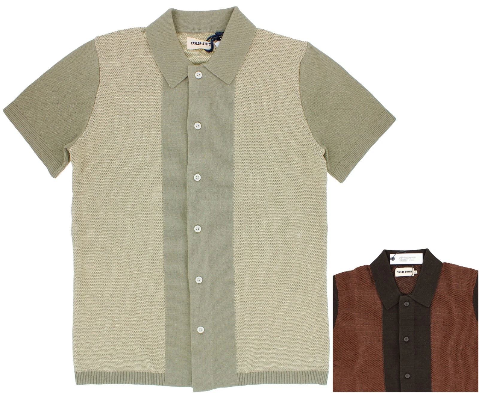 Taylor Stitch Men's Button Down Polo Shirt 100% BCI Cotton Tailored Cut $138