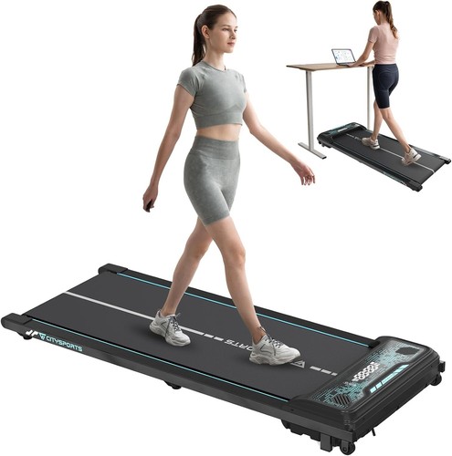 CITYSPORTS Laufband | Elektrisches Walking pad 6KM/H 110KG Heimtrainer Walker