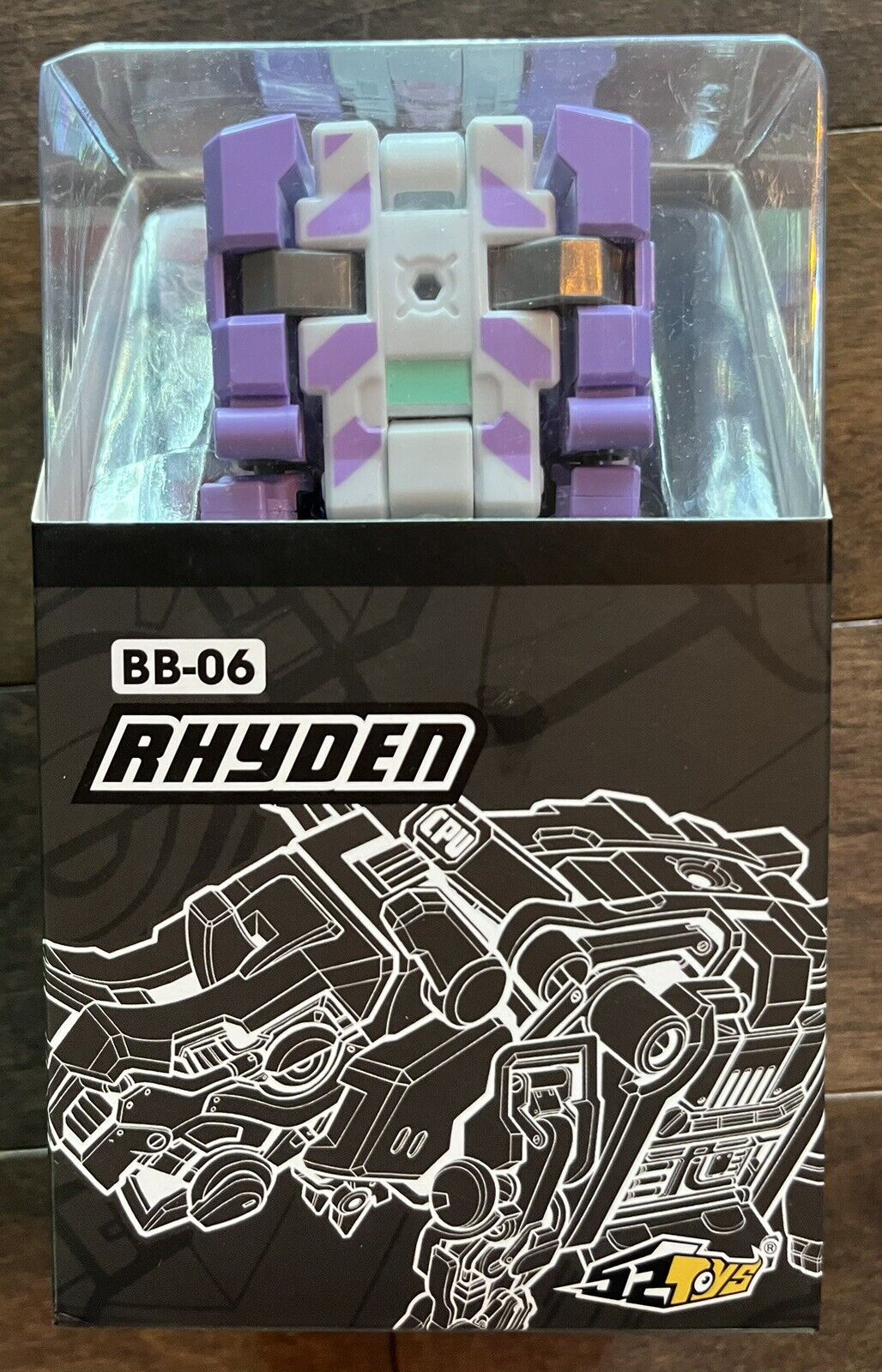 52 Toy Beastbox Transformer BB-06 Rhyden Cube Zoid Mecha Purple original release