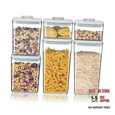Airtight Food Storage Container Sets with Lids 6Pcs Pop Containers 6 Pcs Set
