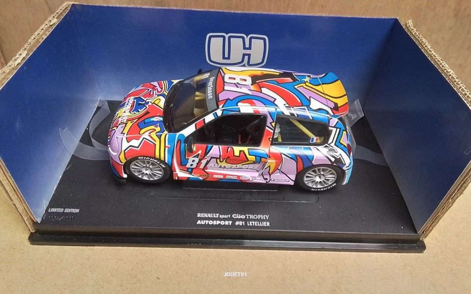 UNIVERSAL HOBBIES 1/18. 4505. VOITURE RENAULT SPORT CLIO TROPHY. BOITE - Photo 4/4