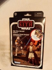 Star Wars 3.75 Vintage Collection Obi-Wan Kenobi Airborne Clone Trooper In Hand