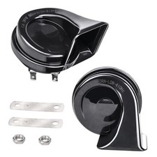110dB Dual-Tone Electric Air Horn Kit - Super Loud Waterproof Car Horn,