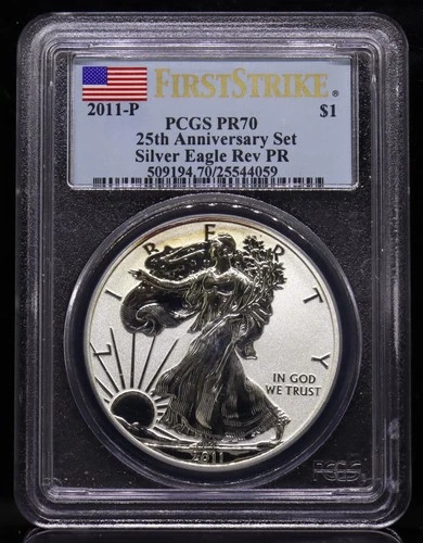2011-P American Eagle 25TH Anniversary Set REV PR PCGS PR70