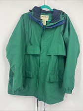 Vintage EDDIE BAUER Gore-Tex Hooded Windbreaker Jacket 80's Mens Size Medium