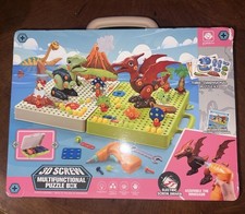 Kids Tool Set Toy Box w/ Electric Drill  STEM Construction Play Kit Dinosaurs