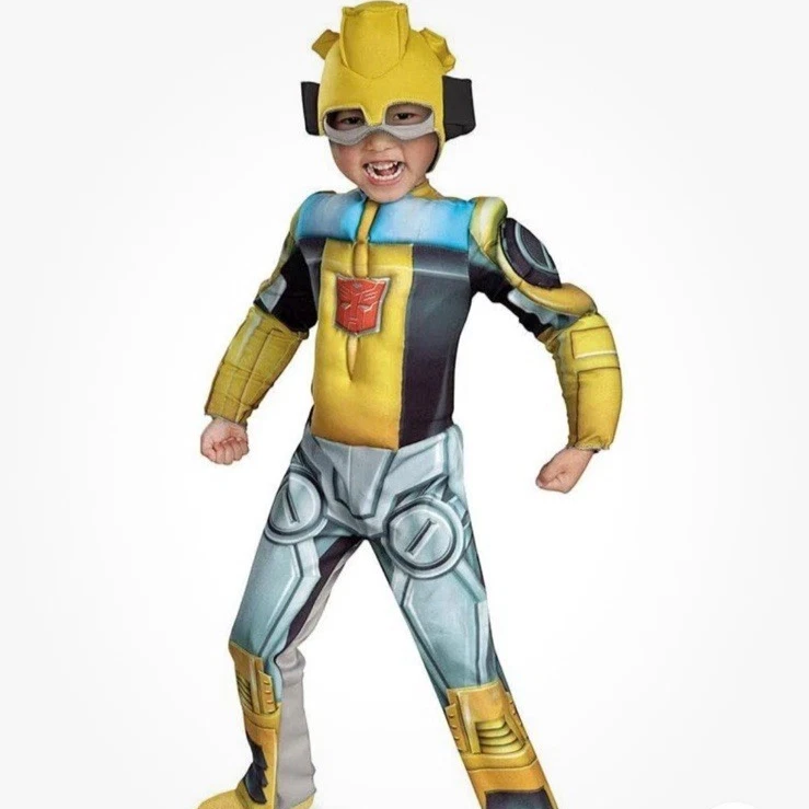 Disfraz de Halloween para niño pequeño 3T-4T abejorro transformador botas de rescate vestir Foto 4 de 4