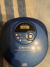 Vintage Craig portable blue cd player 2006 model CD2808A Turn On But Dont Work