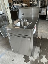 2025 Qualserv stainless steel Portable hand sink hot water daycare Catering