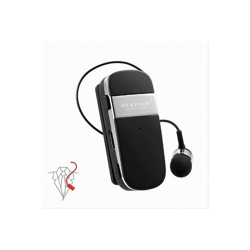 Auricolare Bluetooth 5.2 Lavalier Retrattile K55 – Vibrazione Per Chiamate, Clip, Fino A 20 Ore Di Musica, Cuffia In-ear Per Due Dispositivi, Nero - 3