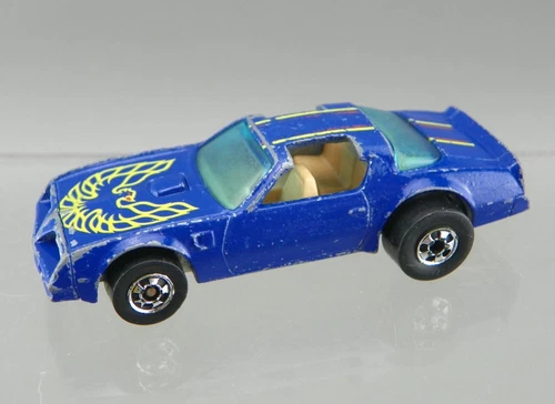 Vintage 1977 Hot Wheels 1/64 Diecast BLUE Hot Bird Firebird Trans Am HK RARE HTF