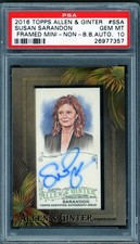 2016 Topps Allen & Ginter Susan Sarandon - Actress Autograph PSA 10 GEM MINT