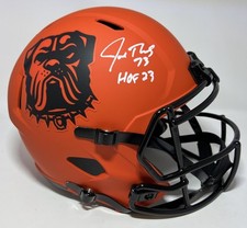 Browns JOE THOMAS Signed Full Size Replica RAVE Speed Helmet AUTO w/ HOF JSA